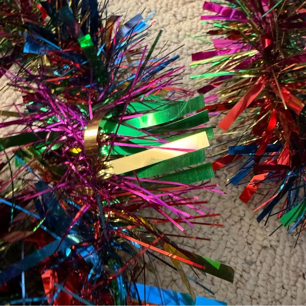 Long new garland birthday event tinsel festive holiday decor